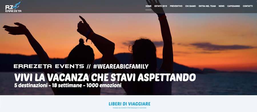 Realizzazione sito internet Errezeta-Events