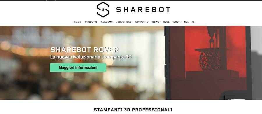 Restyling sito web Sharebot Nibionno
