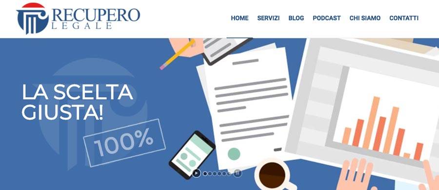 Sito web recupero legale