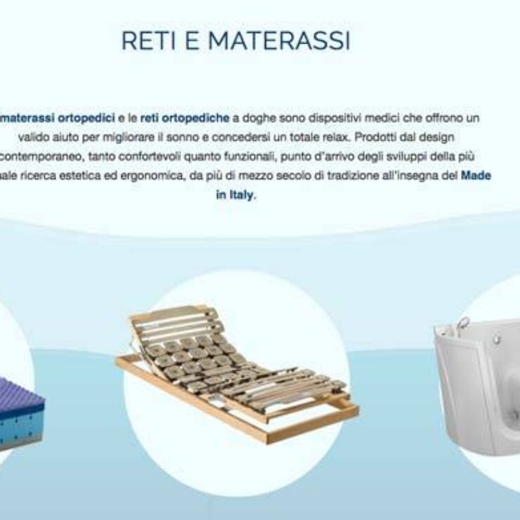 Sito web reti e materassi barlassina