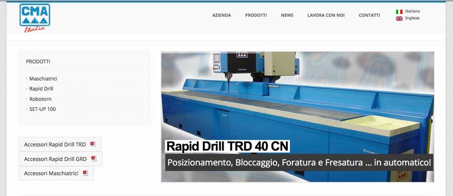 sito web azienda robot