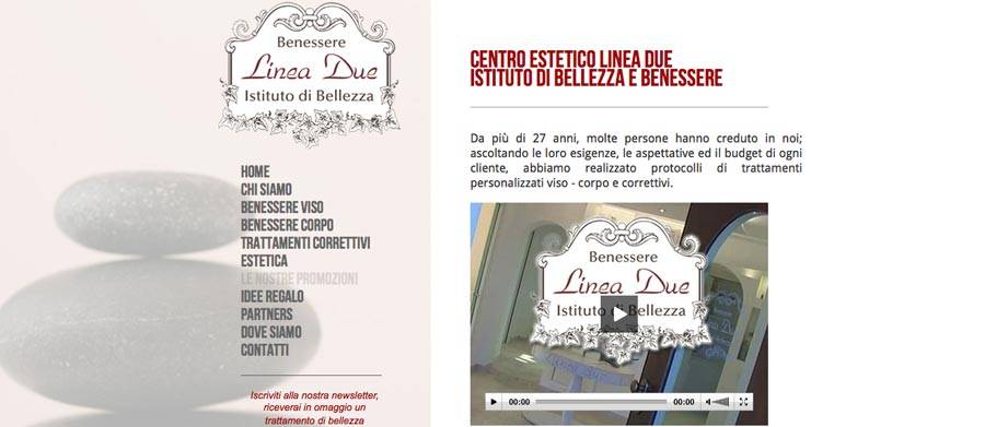 sito web centro estetico