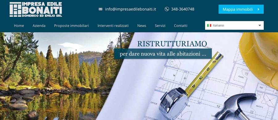 sito internet impresa edile agenzia immobiliare
