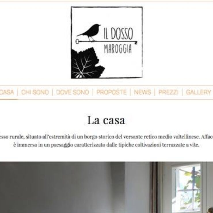 Sito web bed and breakfast Valtellina