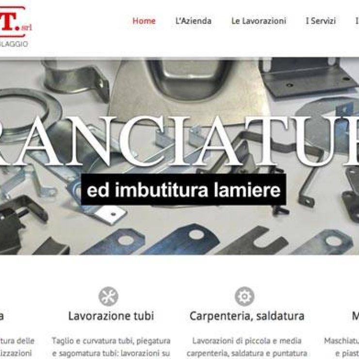 Realizzazione sito web tranciature-meccanica