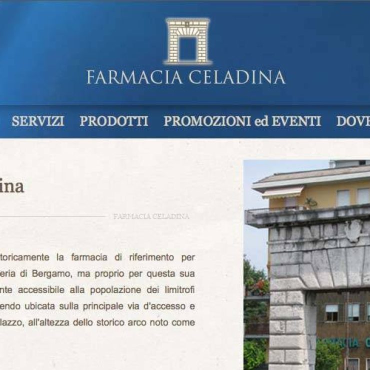 Creazione sito web Farmacia Celadina (Bergamo)
