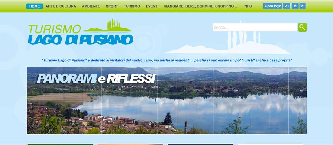 Sito internet Turismo Lago di Pusiano