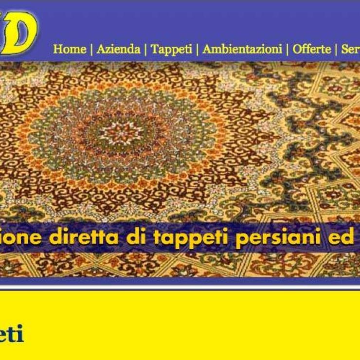 Magid Tappeti, Realizzazione sito web negozio tappeti